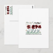 Poppies Postkarte (Vorne/Hinten)