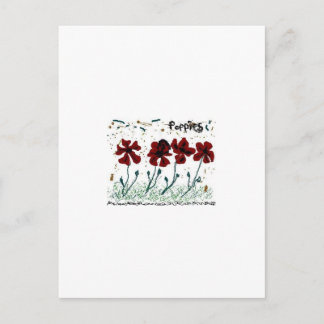 Poppies Postkarte