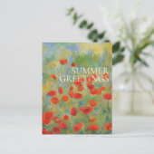 Poppies - Postkarte (Stehend Vorderseite)