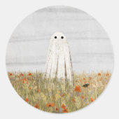 Poppies Runder Aufkleber (Vorderseite)