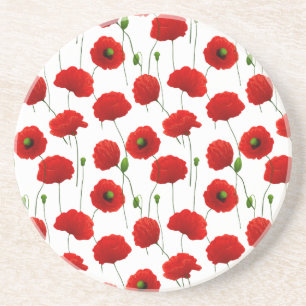 Poppies Sandstein Untersetzer