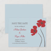 Poppies Save the Date (Vorne/Hinten)