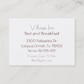 Poppies & Scrolls Steampunk Design Visitenkarte (Rückseite)