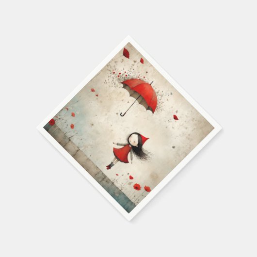 Poppies Serviette (Ecke)