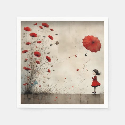 Poppies Serviette (Vorderseite)