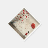 Poppies Serviette (Ecke)