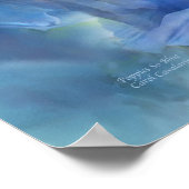 Poppies so Blue Art Poster/Print Poster (Ecke)