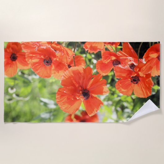 Poppies Strandtuch (Vorderseite)