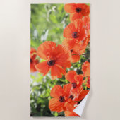 Poppies Strandtuch (Vorderseite)
