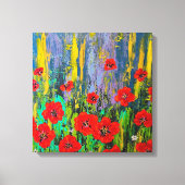 Poppies Stretched Canvas Print Leinwanddruck (Vorderseite)