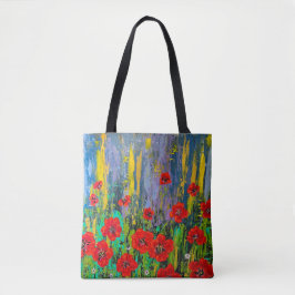 Poppies Tote Bag Art Abstrakt Tasche
