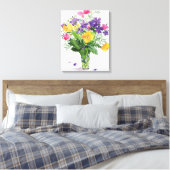 Poppies und Geranien Leinwanddruck (Insitu (Schlafzimmer))