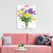 Poppies und Geranien Leinwanddruck (Insitu (Wohnzimmer))