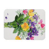 Poppies und Geranien Magnet (Horizontal)