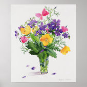 Poppies und Geranien Poster (Vorne)