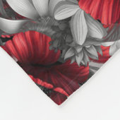 Poppies und Lady Bug Fleecedecke (Ecke)