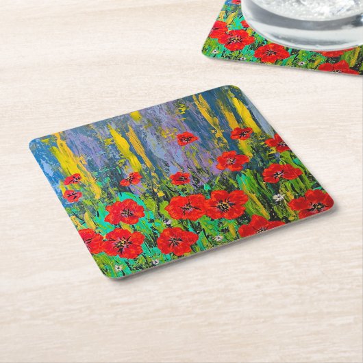 Poppies Untersetzer Set (angewinkelt)
