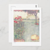 Poppies Vintag Children's Illustration Postcard Postkarte (Vorne/Hinten)