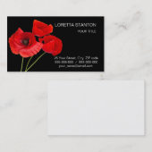 Poppies Visitenkarte (Vorne/Hinten)