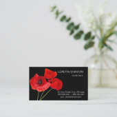 Poppies Visitenkarte (Stehend Vorderseite)