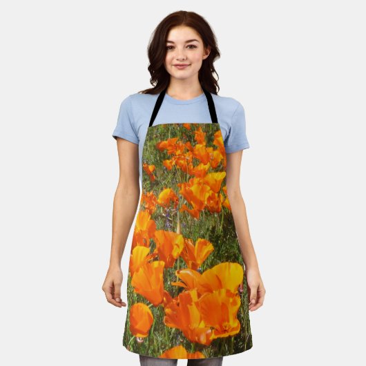 Poppies von California Allover Schürze (Getragen)
