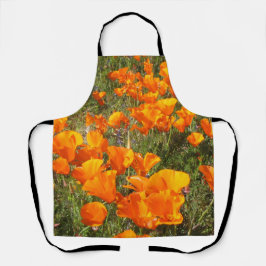 Poppies von California Allover Schürze