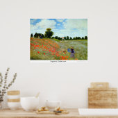 Poppies von Claude Monet Poster (Küche)
