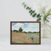 Poppies von Claude Monet Postkarte (Stehend Vorderseite)