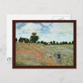 Poppies von Claude Monet Postkarte (Vorne/Hinten)