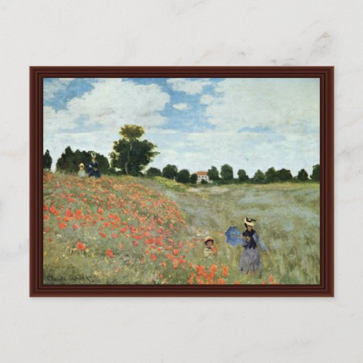 Poppies von Claude Monet Postkarte (Vorderseite)