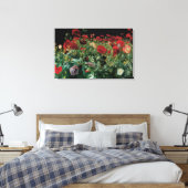 Poppies von John Singer Sargent, Vintage Blume Leinwanddruck (Insitu (Schlafzimmer))