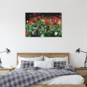 Poppies von John Singer Sargent, Vintage Blume Leinwanddruck (Insitu (Schlafzimmer))