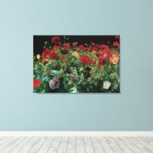 Poppies von John Singer Sargent, Vintage Blume Leinwanddruck (Insitu (Holzboden))