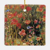 Poppies von Robert Vonnoh, Vintager Impressionismu Keramikornament (Rückseite)