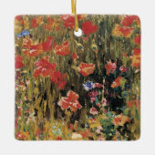 Poppies von Robert Vonnoh, Vintager Impressionismu Keramikornament (Vorderseite)