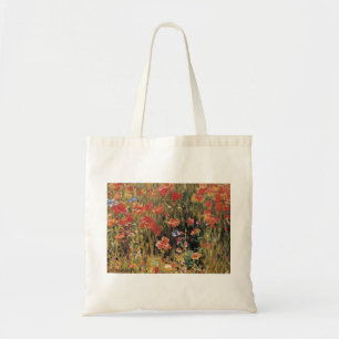 Poppies von Robert Vonnoh, Vintager Impressionismu Tragetasche