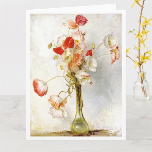 Poppies von Tom Roberts Karte (Gelbe Blume)
