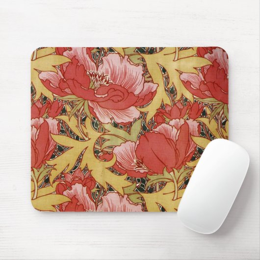 Poppies von William Morris Mousepad (Mit Mouse)