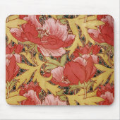 Poppies von William Morris Mousepad (Vorne)