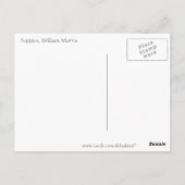 Poppies von William Morris Postkarte (Rückseite)