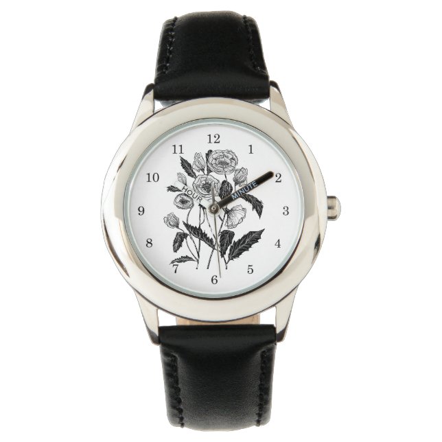 Poppies Watch Armbanduhr (Vorderseite)