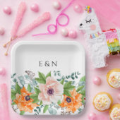 Poppies Watercolor Blume Paper Teller (Party)