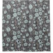 Poppies Watercolor Duschvorhang (Vorderseite)