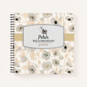 Poppies Watercolor Vacation Rental Guest Book Notizblock