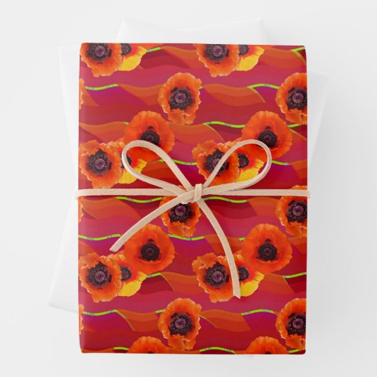 Poppies werden sie schlafen lassen geschenkpapier set (Beispiel)