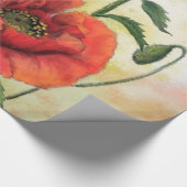Poppies Wrapping Paper Geschenkpapier (Ecke)