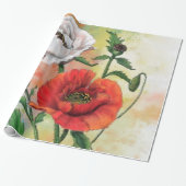 Poppies Wrapping Paper Geschenkpapier (Ungerollt)