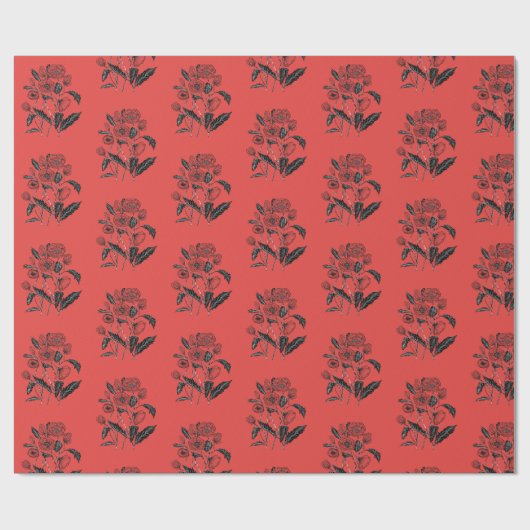 Poppies Wrapping Paper Geschenkpapier (Flach)