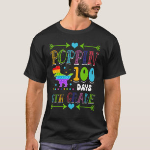 Poppin 100 Tage 6. Klasse Grundschule Kindergarten T-Shirt