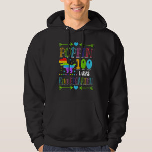 Poppin 100 Tage Kindergarten Schule Dinosaurier Sc Hoodie